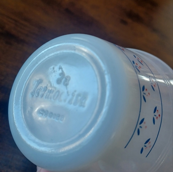 Vintage Indopal Indonesia Termocrisa Milk Glass Floral Ramekin Custard Cup X 5 - Picture 11 of 11